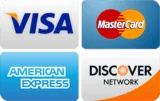We accept credit cards